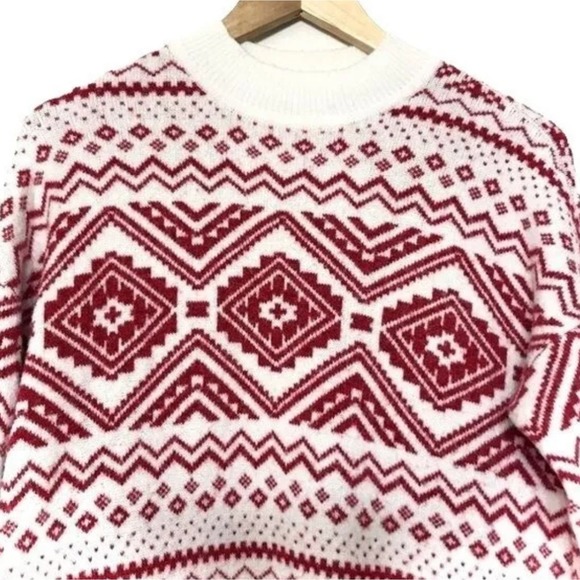 Loft Petite Snowflake Fair Isle Tunic Sweater plus size XXLP - Picture 4 of 12